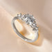 Ehhai Certified D Color VVS1 Lab Created Imitation Diamond Moissanite Ring for Women Engagement Rings Wedding Fine Jewelry Gifts SF