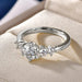 Ehhai Certified D Color VVS1 Lab Created Imitation Diamond Moissanite Ring for Women Engagement Rings Wedding Fine Jewelry Gifts SF