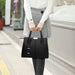 Ladies Large Tote Bag – Square Shoulder Bag, PU Leather Handbag & Crossbody for Women - Samanta Factory