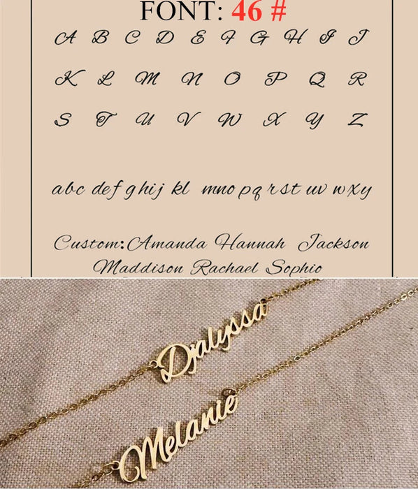Custom Name Necklace – Personalized Pendant for Women Sf