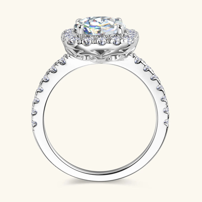 Brilliant GRA-Certified Moissanite Ring for Women with Hypoallergenic 925 Silver