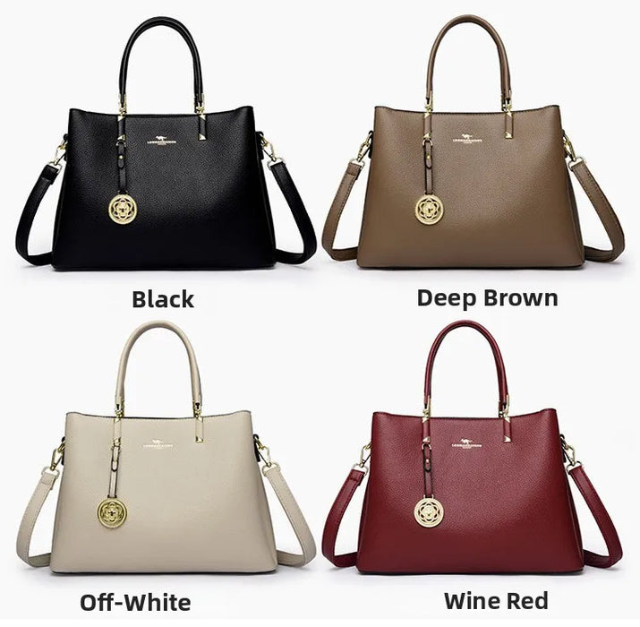 Elegant Commuter Tote Bag – Spacious Unisex Handbag with Detachable Strap - Samanta Factory