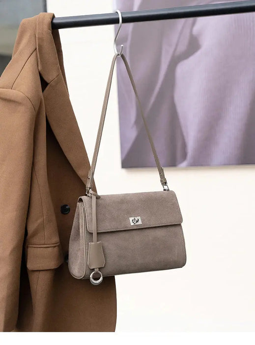 Leather Shoulder Bag - Soft Casual Tote SF