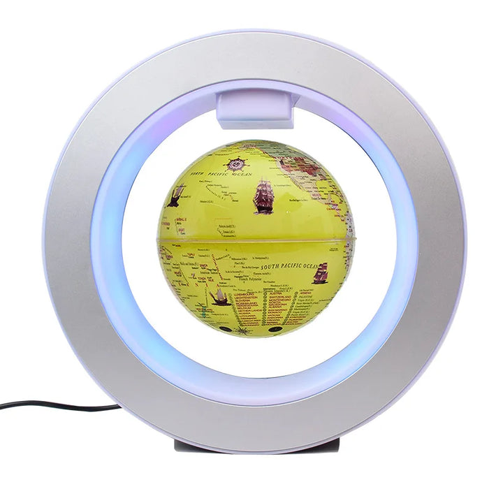 Floating Moon Globe Lamp – O-Type Magnetic Frame with LED Night Light