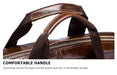 Leather Business Briefcase – Lightweight Men’s Work Tote Bag SF