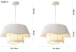 Fabric Pendant Light – Nordic Designer Style with Dimmable LED - Samanta Factory