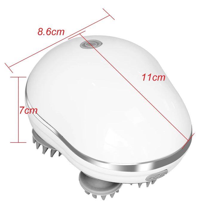 Electric Head Massager – 3D Kneading with 3 Modes for Stress Relief & Scalp Care