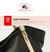 Genuine Leather Shoulder Bag – Elegant Casual Tote with Beading & Sequins for Women - Samanta Factory