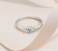 D Color VVS1 Moissanite Bridal Ring Set in 925 Sterling Silver