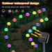 Decorative Solar-Powered LED Pathway Lights with 8 Modes and Bubble Ball Design - Samanta Factory