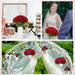 Artificial Velvet Roses – 50PCS Long-Stem Flower Bouquet SF