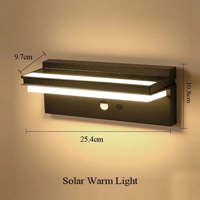 Solar Motion Sensor Wall Lamp – Waterproof Outdoor LED Lighting for Garden & Porch - Samanta Factory