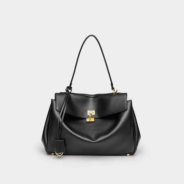 Urban Crossbody Bag - Lock Buckle Minimalist Design