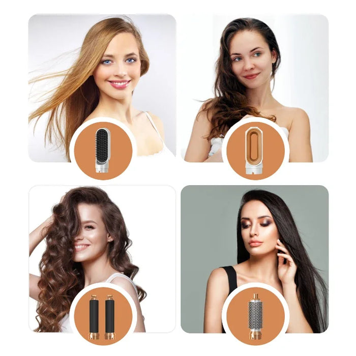 5-in-1 Hair Dryer Brush – Versatile Styling with Ionic & Infrared Technology