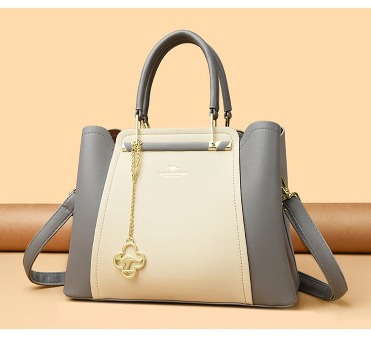 Designer Inspired PU Leather Shoulder Bag – Luxury Casual Tote for Women - Samanta Factory