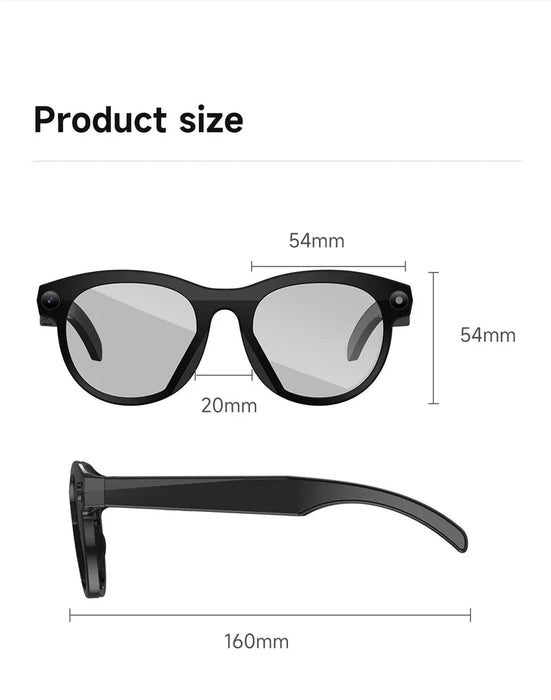 8K AI Smart Glasses with Camera & Translation – Bluetooth Calling Voice Assistant Eyewear SF