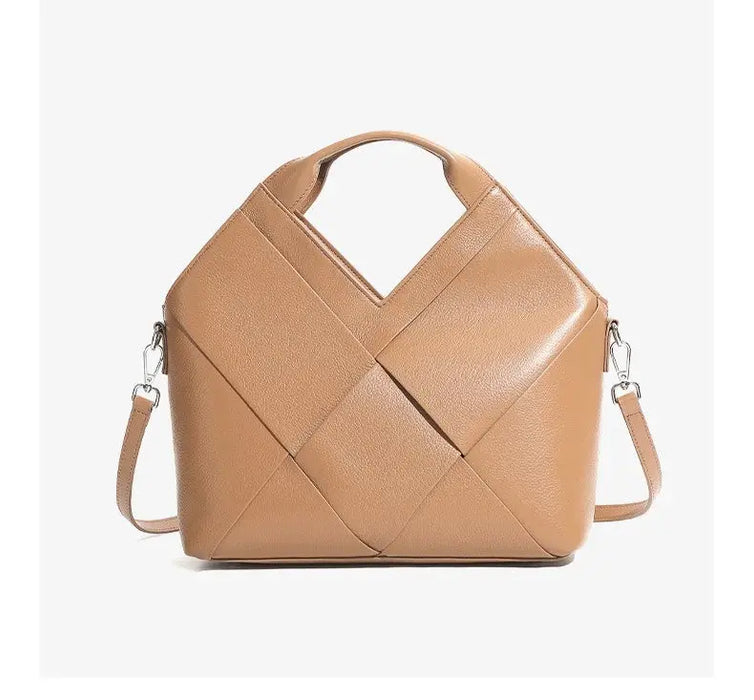 Cow Leather Shoulder Bag – Soft Satchel for Four Seasons SF