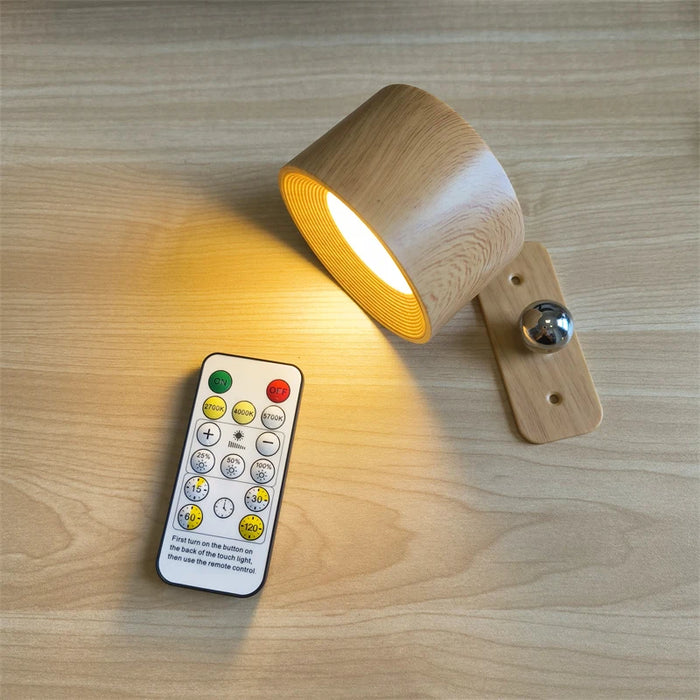 Rechargeable LED Wall Light – Touch Control with 3 Colour Modes & Adjustable 360° Rotation