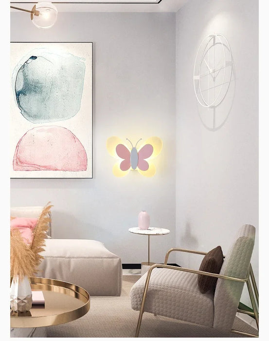 Butterfly Wall Lamp – Colorful LED Acrylic Light for Kids’ Room & Nursery