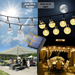 Solar Crystal Globe String Lights – 60 LED Waterproof Fairy Lights with 8 Lighting Modes - Samanta Factory