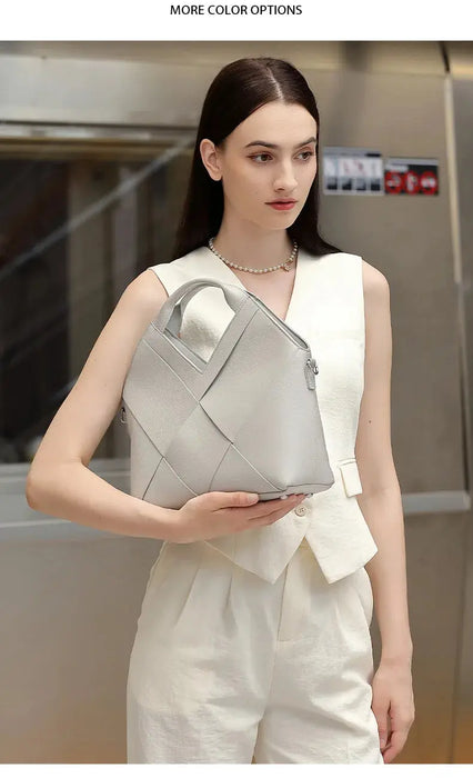 Cow Leather Shoulder Bag – Soft Satchel for Four Seasons SF