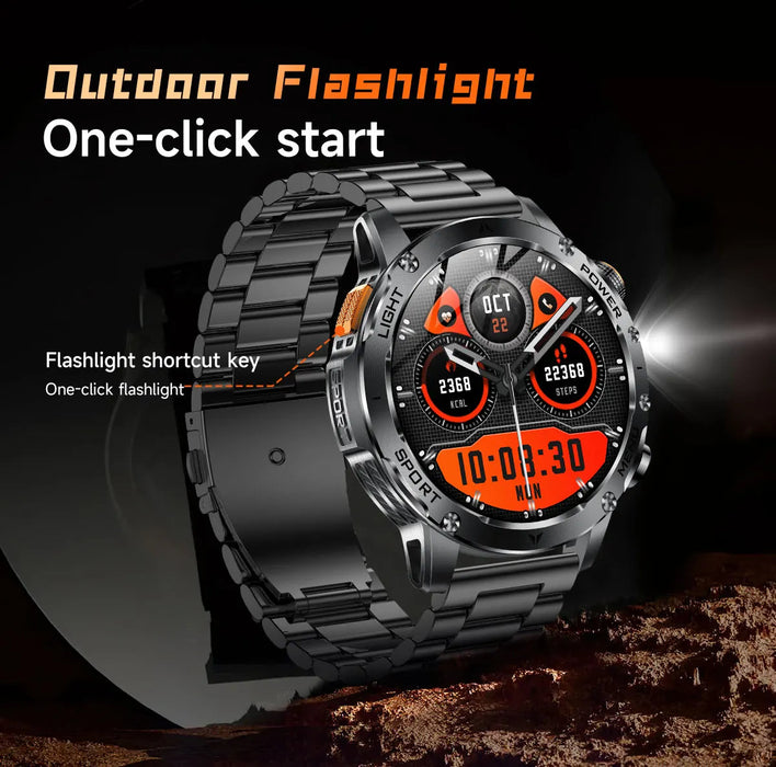 Outdoor Smartwatch – 1000mAh Long Battery & IP69K Waterproof SF