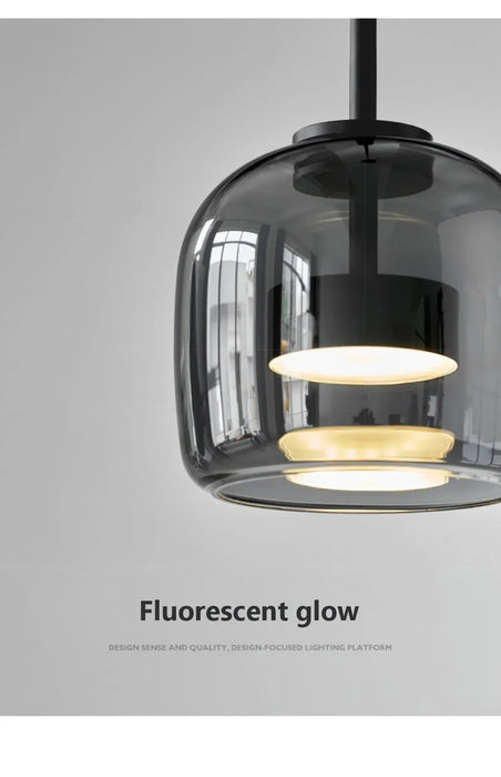 Pendant Light – Nordic Glass Design with Adjustable Height & Warm LED Illumination - Samanta Factory