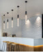 Modern Black & Gold LED Pendant Light – Crystal Rod Design for Ambient Lighting - Samanta Factory