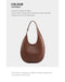 Half-Moon Shoulder Bag – Soft Versatile Leather Handbag for Women - Samanta Factory