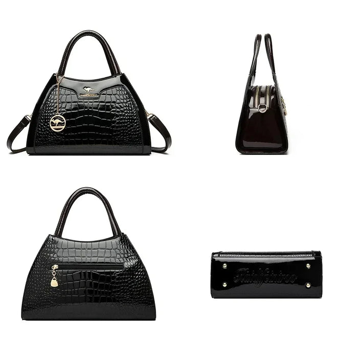 High-Quality PU Leather Handbag for Women – Animal Print Casual Tote, Versatile Fashion Bag - Samanta Factory