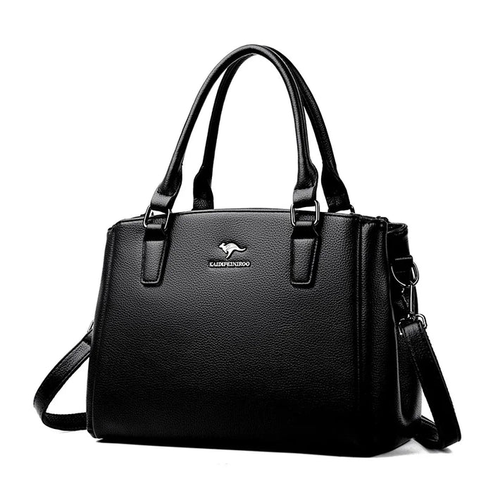 Women’s Vintage Tote Shoulder Bag – Large Capacity Crossbody - Samanta Factory
