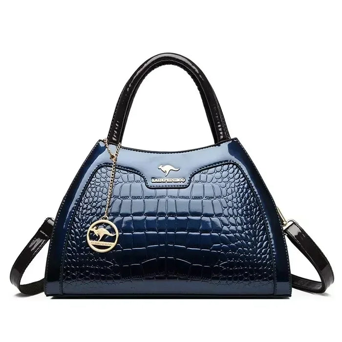 High-Quality PU Leather Handbag for Women – Animal Print Casual Tote, Versatile Fashion Bag - Samanta Factory