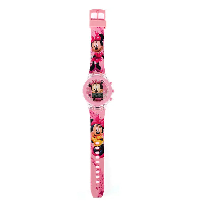 Cartoon Digital Kids Watch – Waterproof Flashing LED Light Watch for Girls & Boys