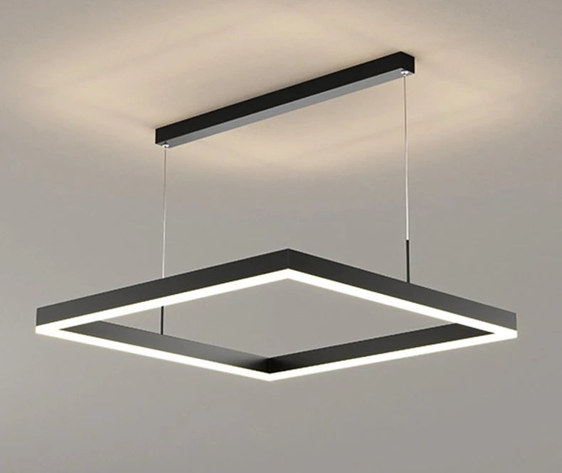 Modern LED Ring Pendant Light – Dimmable Multi-Color Ceiling Fixture for Living & Bedroom Spaces - Samanta Factory