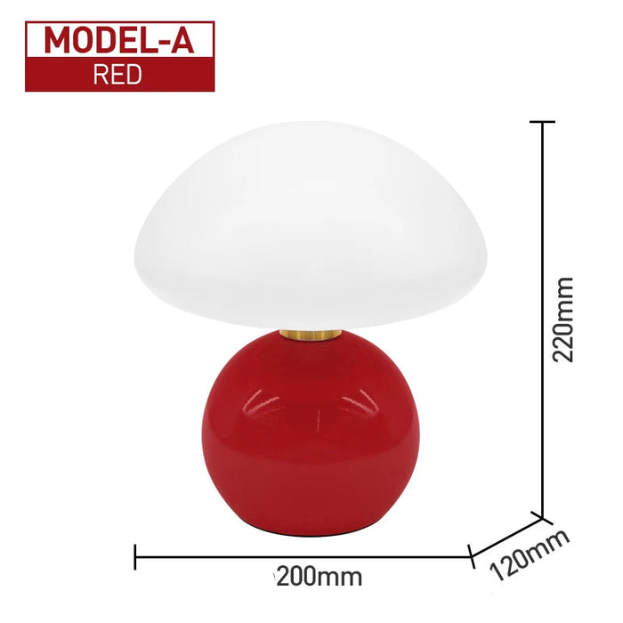 Modern LED Table Lamp – Dimmable Frosted Glass Shade - Samanta Factory