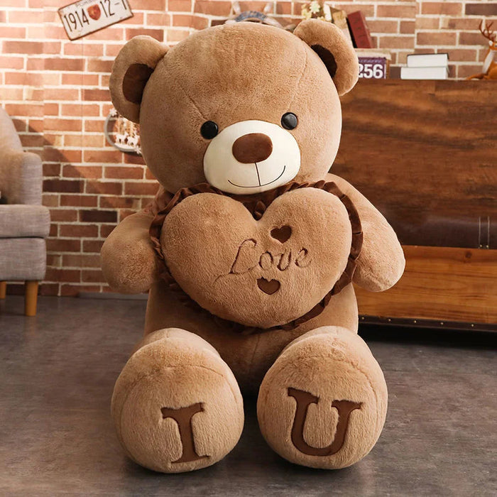 Big I LOVE YOU Bear Plush – Soft & Huggable Gift Toy Samanta Factory