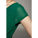 Party Dress – V-Neck Chiffon Elegance - Samanta Factory