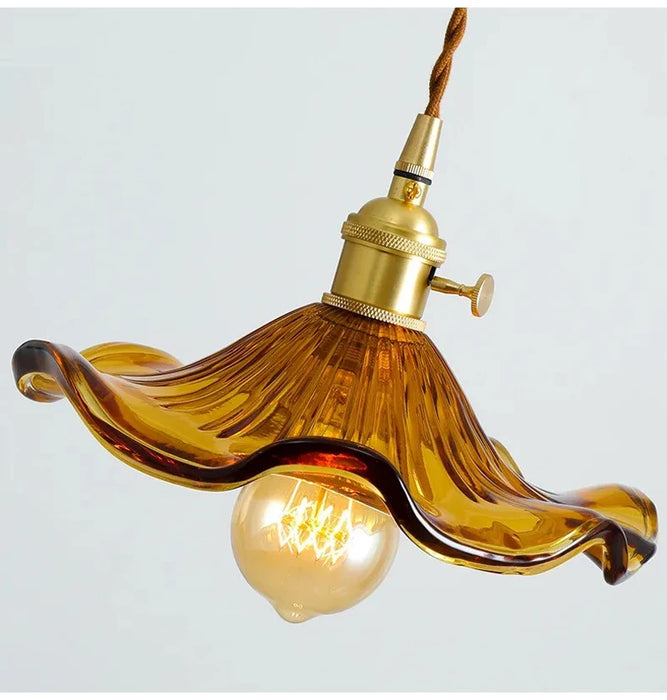 Art Deco Copper Pendant Light – Elegant Ceiling Lamp for Modern Interiors - Samanta Factory