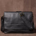Vintage Leather Satchel Bag – Soft Men’s Crossbody Shoulder Bag SF