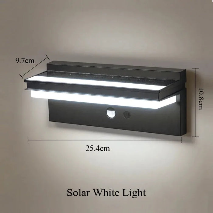 Solar Motion Sensor Wall Lamp – Waterproof Outdoor LED Lighting for Garden & Porch - Samanta Factory