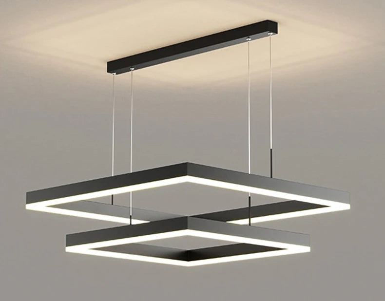 Modern LED Ring Pendant Light – Dimmable Multi-Color Ceiling Fixture for Living & Bedroom Spaces - Samanta Factory