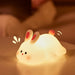 Cute Rabbit Night Light Silicone Lamp – Touch Sensor Soft LED Kids Sleep Light SF