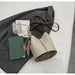 PU Leather Knitted Bucket Bag – Soft Casual Messenger Handbag for Women - Samanta Factory