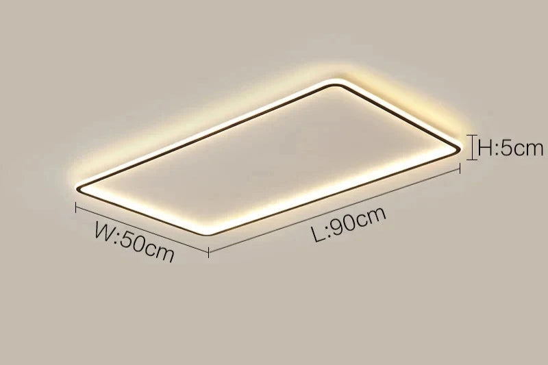 Modern Ultra-Thin LED Ceiling Light – Remote Control, Dimmable, Energy-Saving Lighting Fixture - Samanta Factory