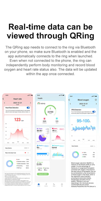 Smart Fitness Ring – Health Tracking with Sleep, Heart Rate & Gesture Control