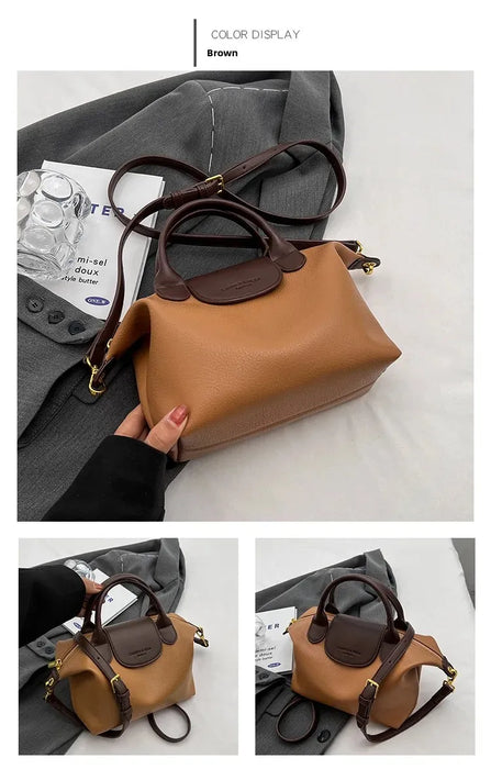 Compact Unisex Barrel-Shaped Crossbody Bag with Modern Flap Design - Samanta Factory