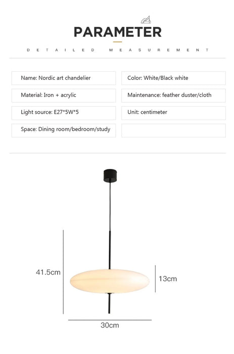 Modern Pendant Light – Flying Saucer Design with LED Illumination