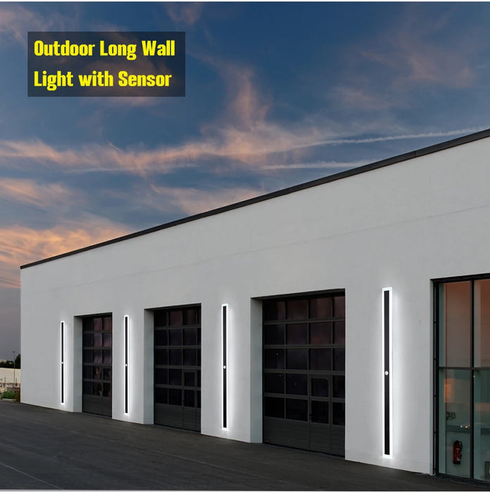 Outdoor LED Wall Light with Motion Sensor – IP65 Waterproof Aluminum Lamp for Porch, Garden, Garage, Villa - Samanta Factory