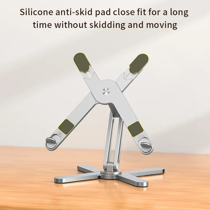 Foldable Laptop Stand 360°Rotation Notebook Table Aluminum Alloy Holder Portable Book Tablet Bracket with Heat Dissipation SF
