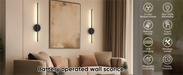 Wireless Rechargeable LED Wall Sconce – Dimmable Battery Operated Picture Light with Remote SF